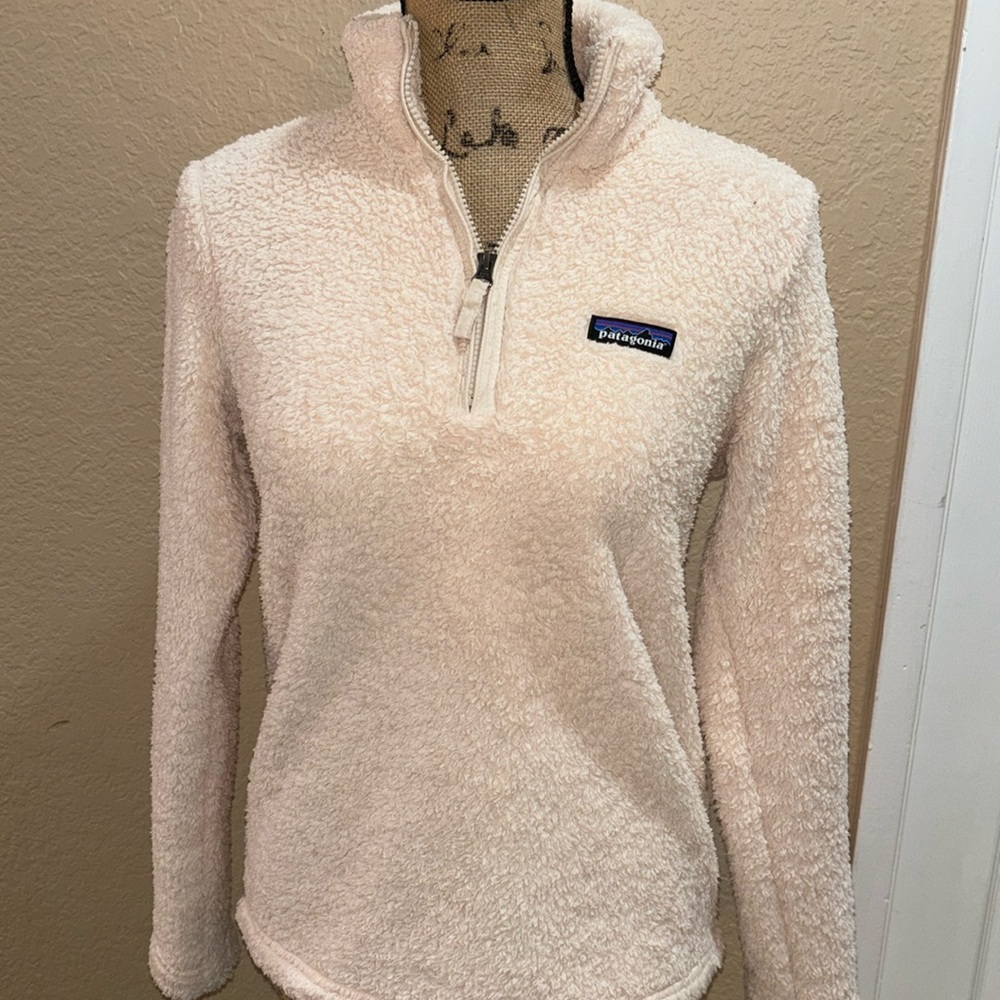 Patagonia Women's Cream Sherpa 1/4 Zip Pullover